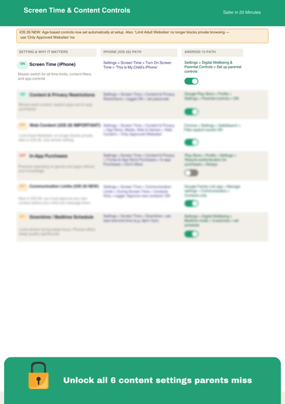 Safer in 20 minutes: The Complete Phone Set-Up Guide