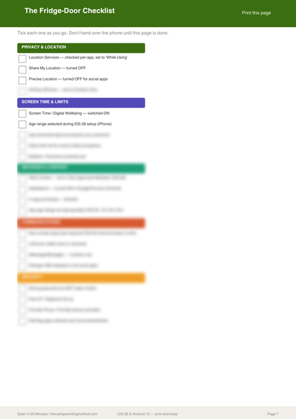 Safer in 20 minutes: The Complete Phone Set-Up Guide